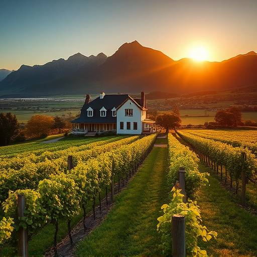 Farmhouse with vineyard in Stellenbosch