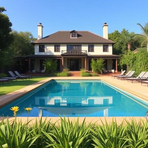 House with swimming pool and garden in Sandton