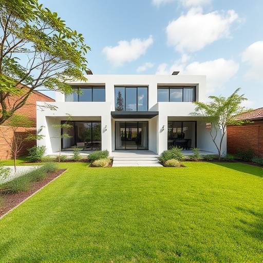 Modern house in Pretoria with garden