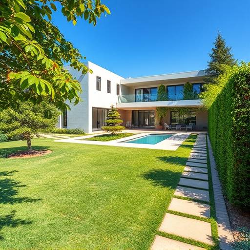 Modern house with a large garden in Johannesburg